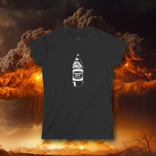40 Oz. Of Doom Women's Fitted Tee - Doomsday Inc.