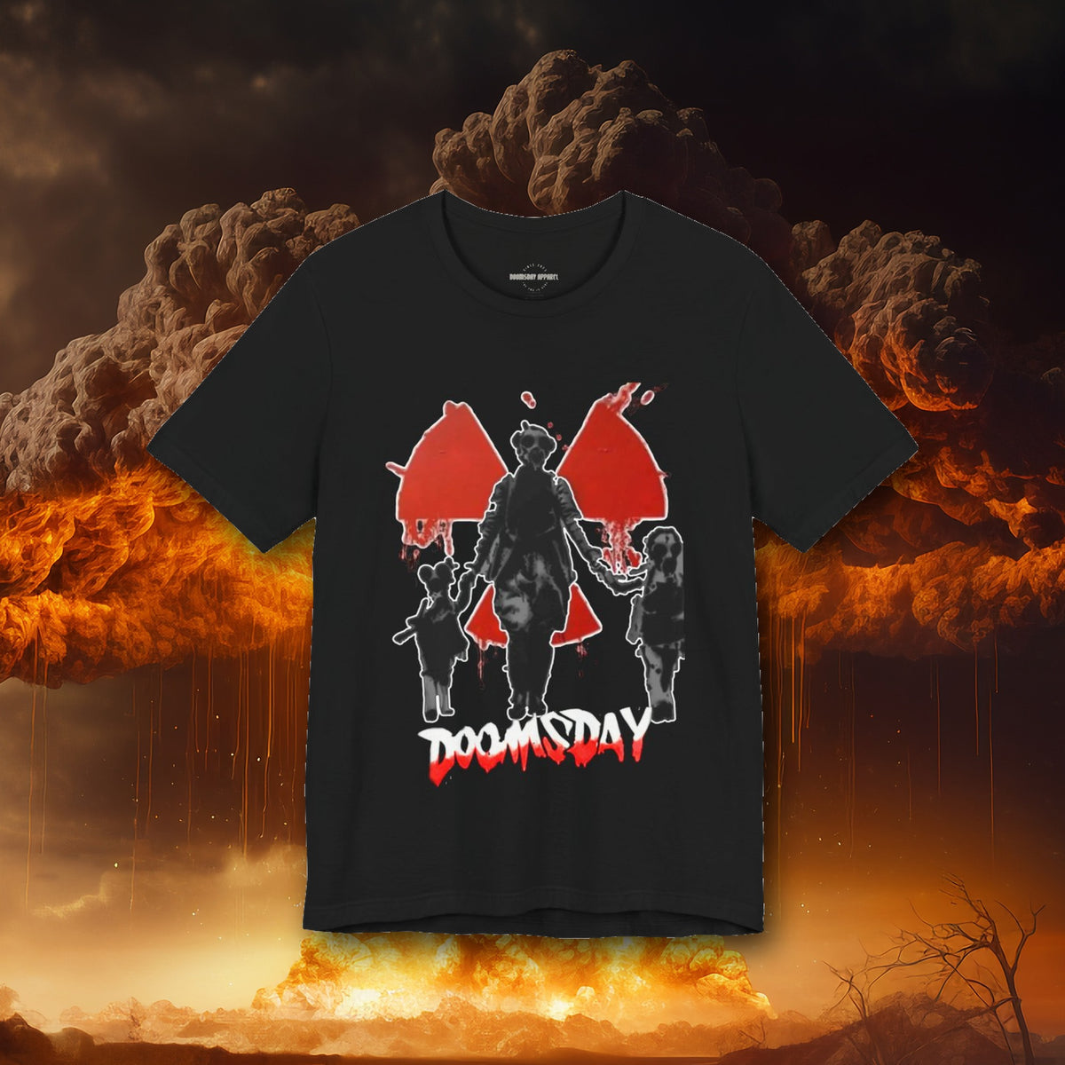 Gas-Mask Family Radiation Tee - Doomsday Inc.