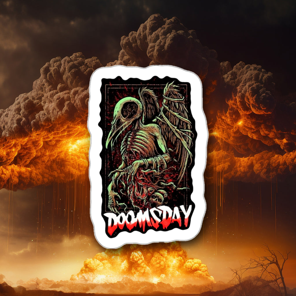 Skeleton Bird Sticker - Doomsday Inc.