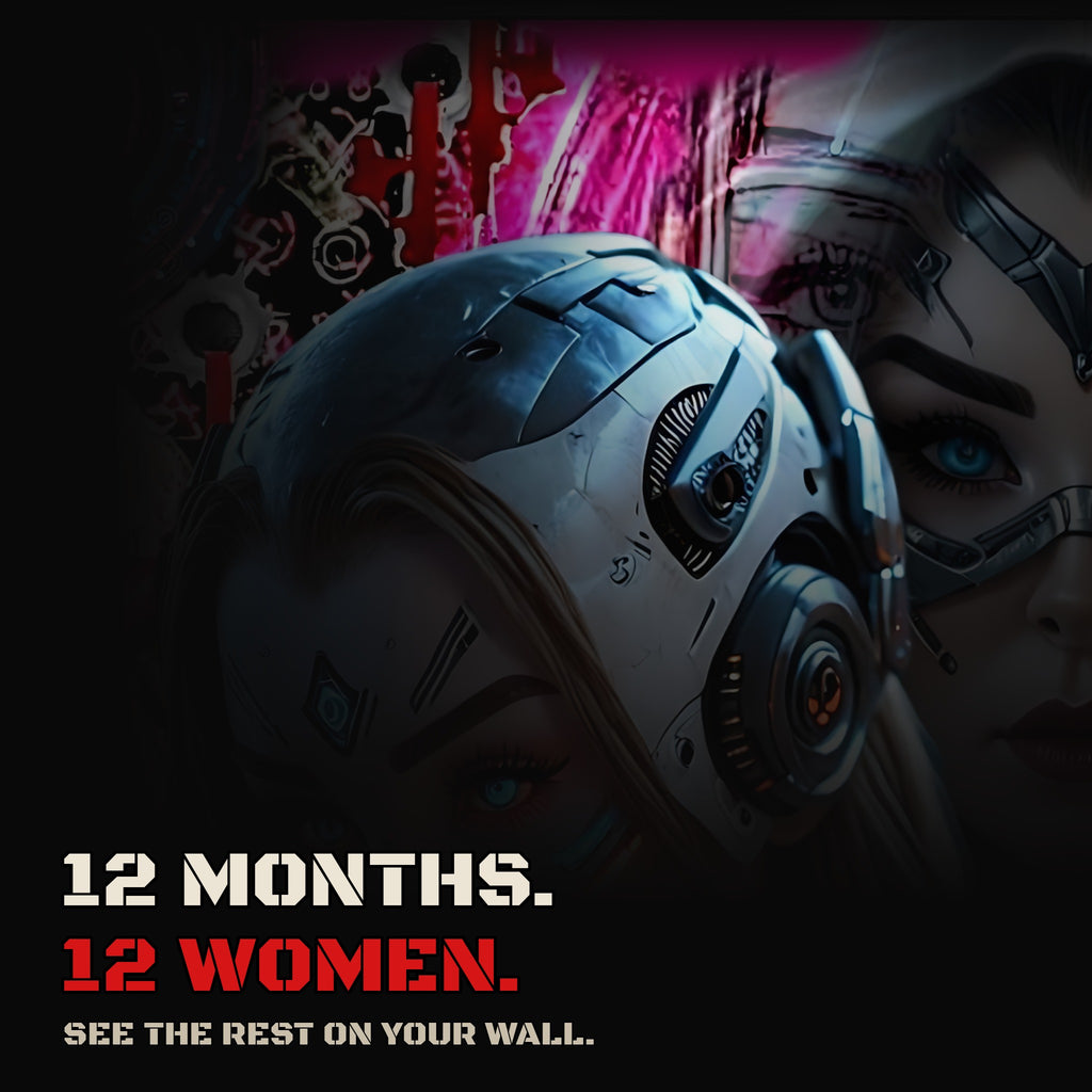 12 months. 12 women. A glimpse of one month's art