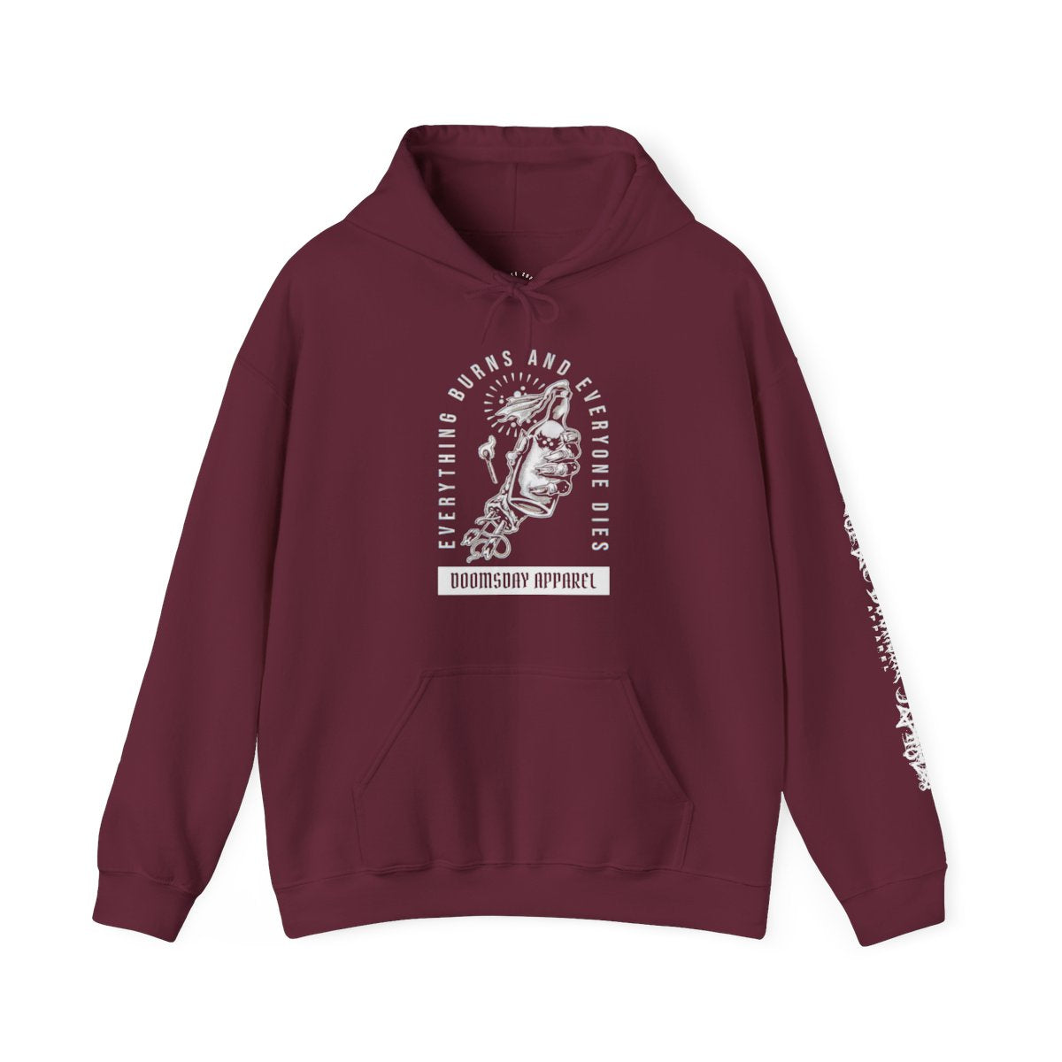 Everything Burns Hoodie - Maroon
