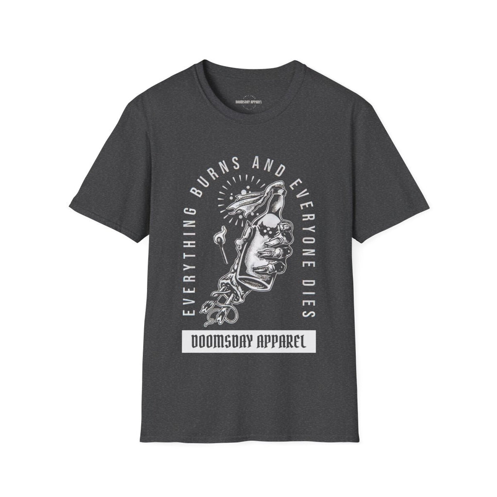 Everything Burns Tee - Dark Heather