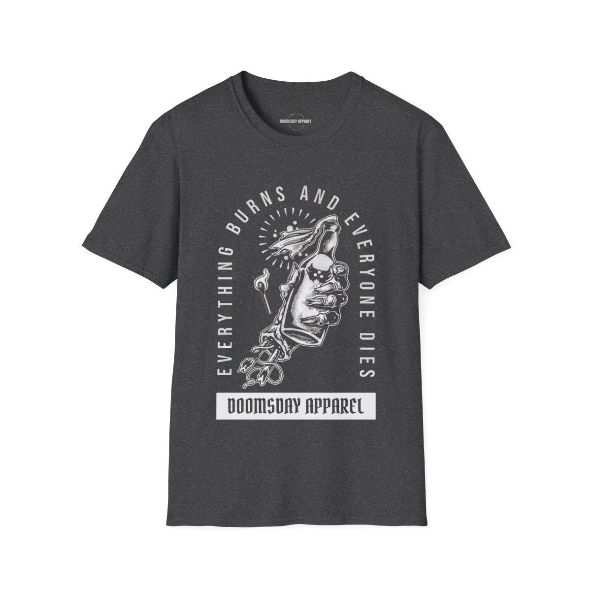 Everything Burns Tee - Dark Heather