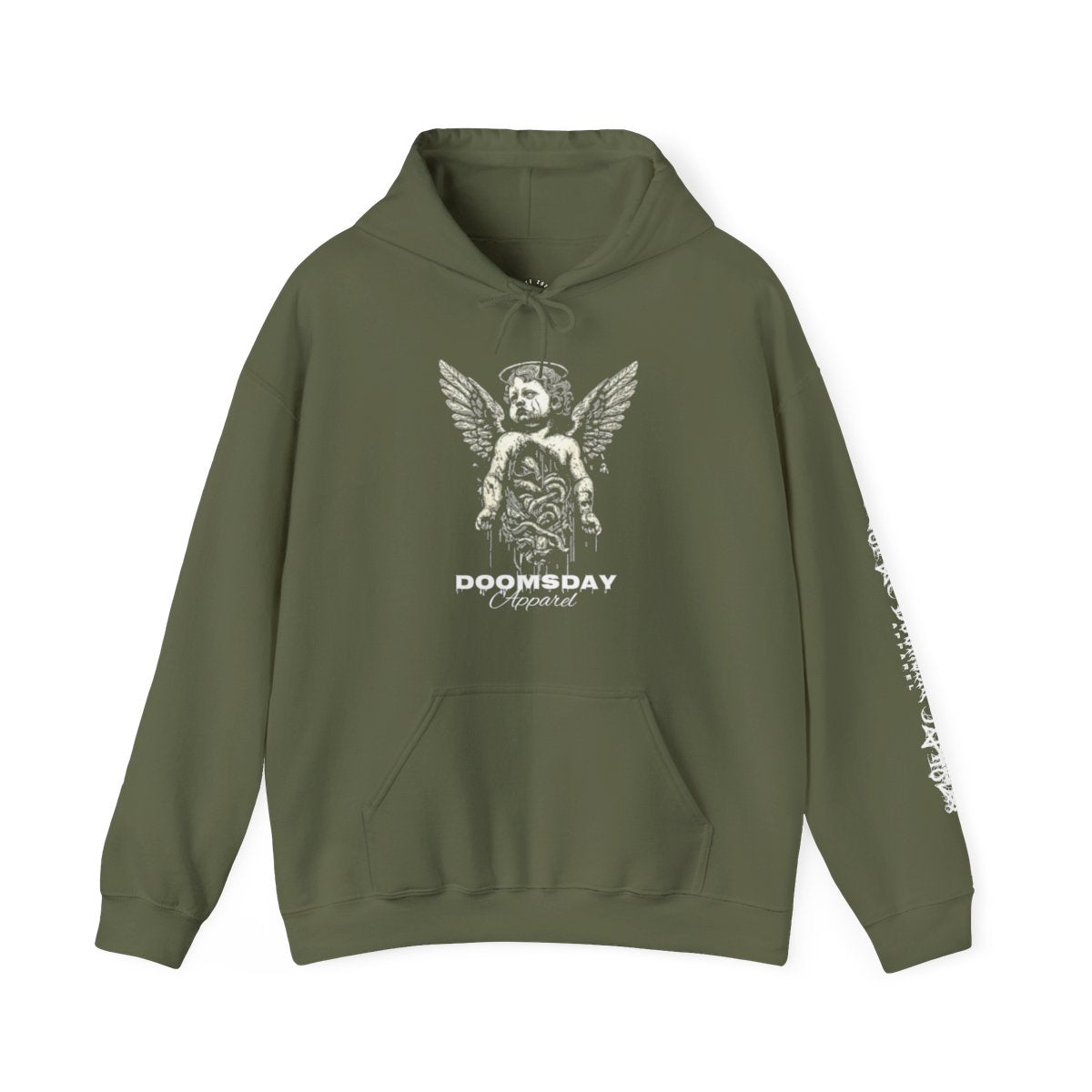 Fallen Cherub Hoodie - Military Green