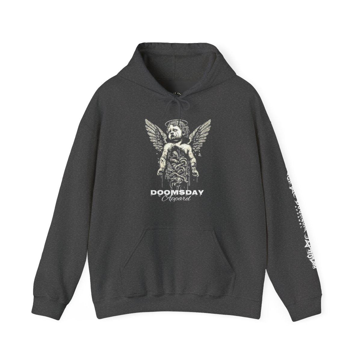 Fallen Cherub Hoodie - Dark Heather