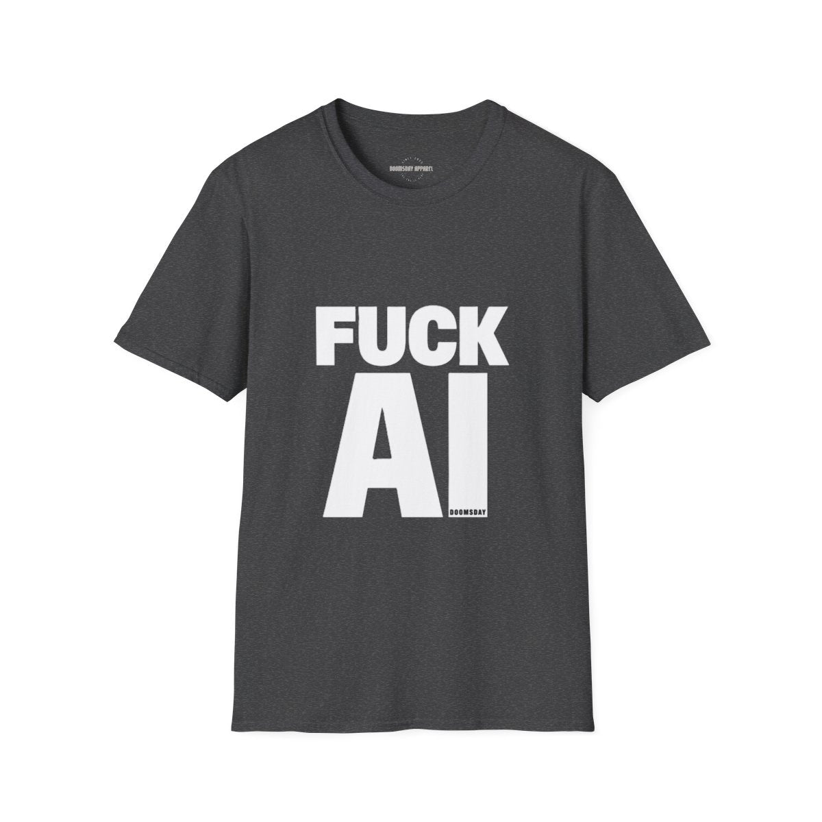 Fuck AI Tee - Dark Heather