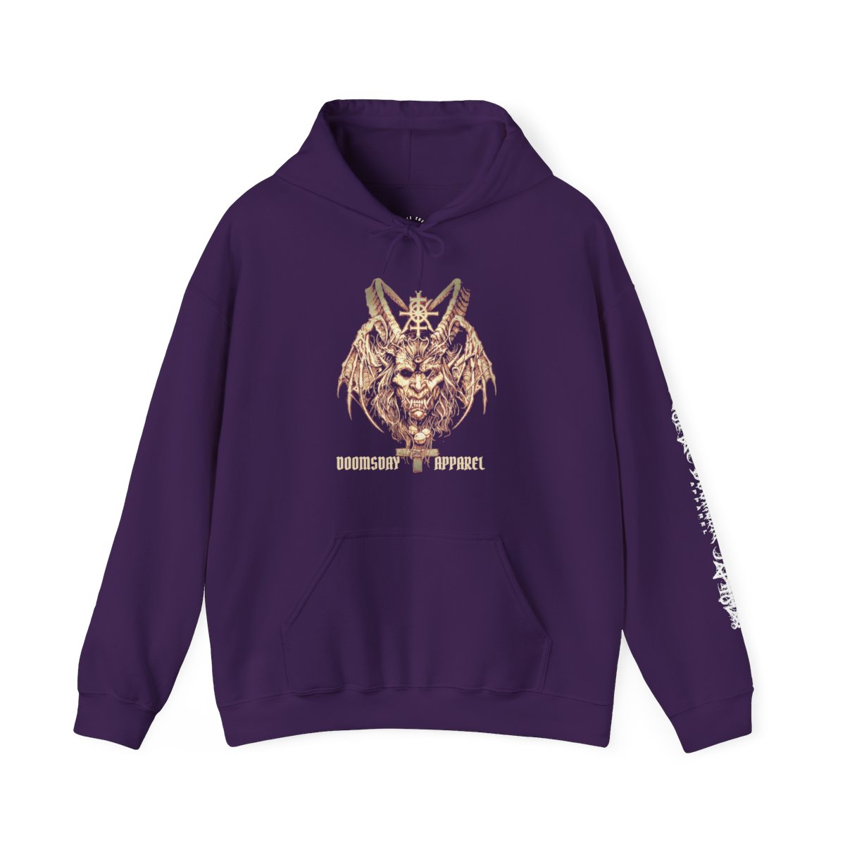 Horned Demon Sigil Hoodie - Purple