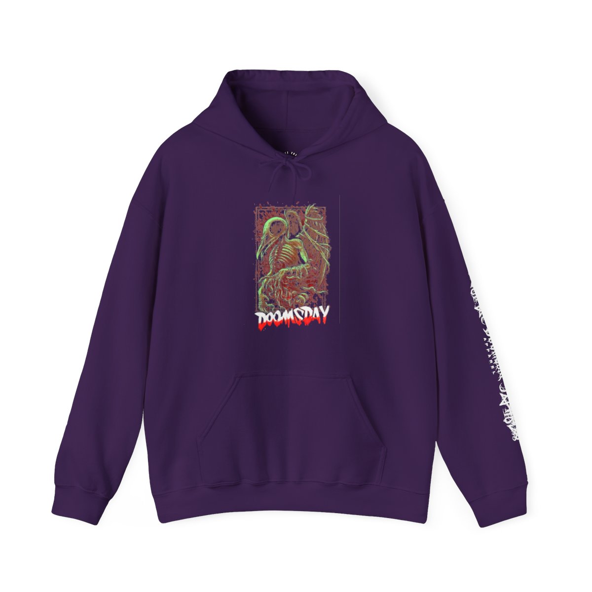 Skeleton Bird Hoodie - Purple